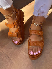 Fly Platform Gladiators Studded Sandals