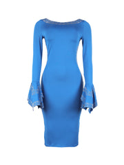 Rhinestone Bodycon Backless Dress