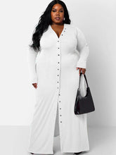 Long Sleeve Ribbed Solid Bodycon Maxi Dress