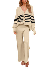 Two Piece Sweater Top Pants Set