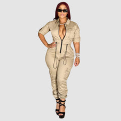 Pocket Patch Cargo Jumpsuit