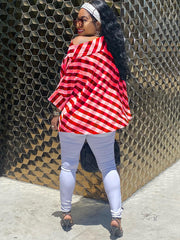 One Shoulder Plaid Print Bodycon Top