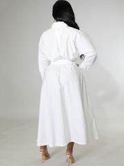 Long Sleeve Solid Color Bodycon Maxi Dress