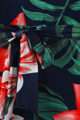 Off Shoulder Floral Rainbow Romper