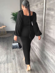 Chiffon Long Sleeve Bodycon Split Maxi Dress