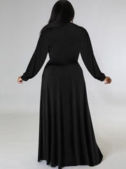 Two Piece Long Sleeve Crop Top Maxi Skirts