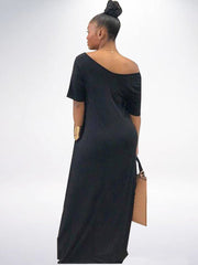 Kaftan Loose Pockets Boho Maxi Dress