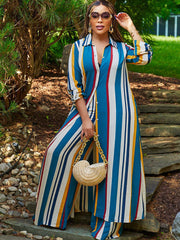 Two Piece Long Top Long Pants Outfits