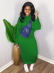 Two Pieces Scoop Neck Rib Crop Top Bodycon Skrit