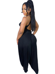 Two Piece Backless Crop Top Bloomers