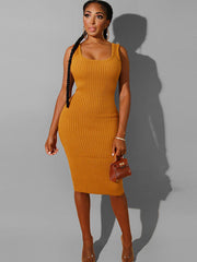 Two Piece Sweater Midi Dress Outfits