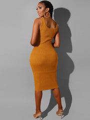 Two Piece Sweater Midi Dress Outfits