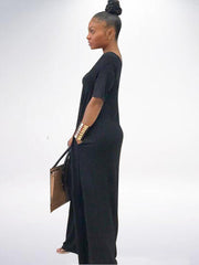 Kaftan Loose Pockets Boho Maxi Dress