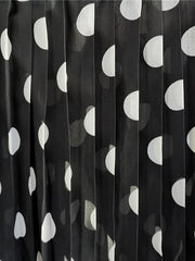 Chiffon Off Shoulder Polka Dot Maxi Dress