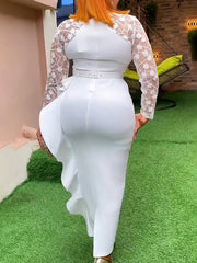 Plus Size Rhinestone Embellished Dress