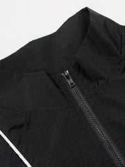 Sporty Patchwork Top Shorts Set