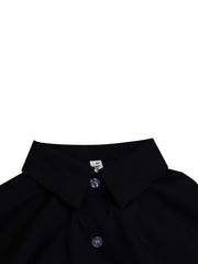 Long Sleeves Button Loose Mini Shirt Dress