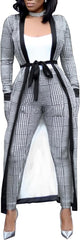 Two Piece Long Sleeve Cardigan Pants Sets
