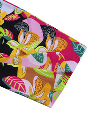 Printed Two-Piece Set with Collar Tie Shirt & Wide-Leg Pants