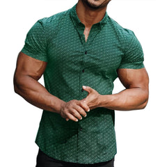 Mens Printed Short Sleeve Shirt