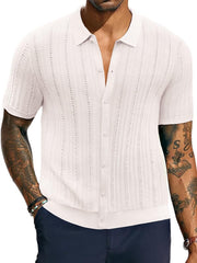 Mens Causal Knit Shirts