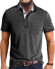 Mens Short Sleeve with Pocket Polo