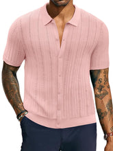 Mens Causal Knit Shirts
