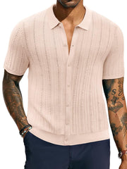 Mens Causal Knit Shirts