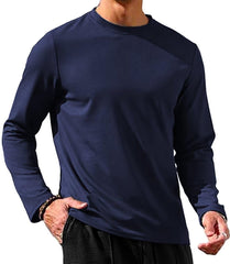 Mens Crew Neck Long Sleeve Pullover