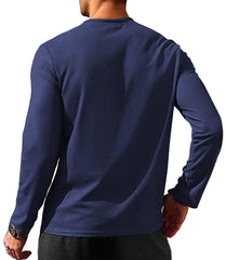 Mens Crew Neck Long Sleeve Pullover