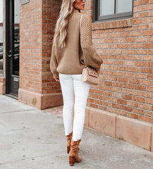 Long Sleeve Knit Solid Pullover