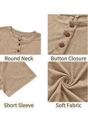 Mens Short Sleeve Henley Shirts