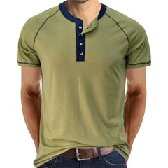 Mens Short Sleeve Henley Shirt