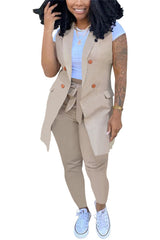 Two Piece Blazer Jacket Long Pant