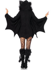 Halloween Dolman Sleeve Cozy Bat Zip Up Costume