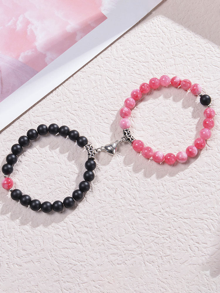 Two Piece Magnetic Attraction Couple Bracelets