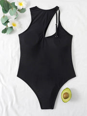 Sleeveless Cut Out One Piece Swimsuit