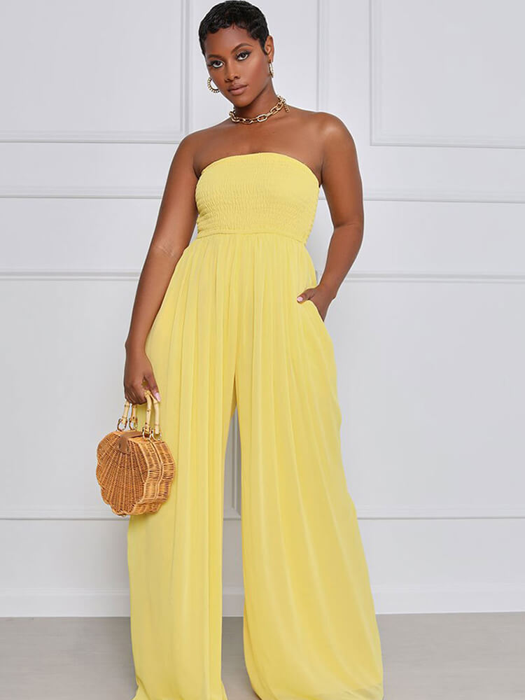 Off Shoulder Flare Bottom Jumpsuit