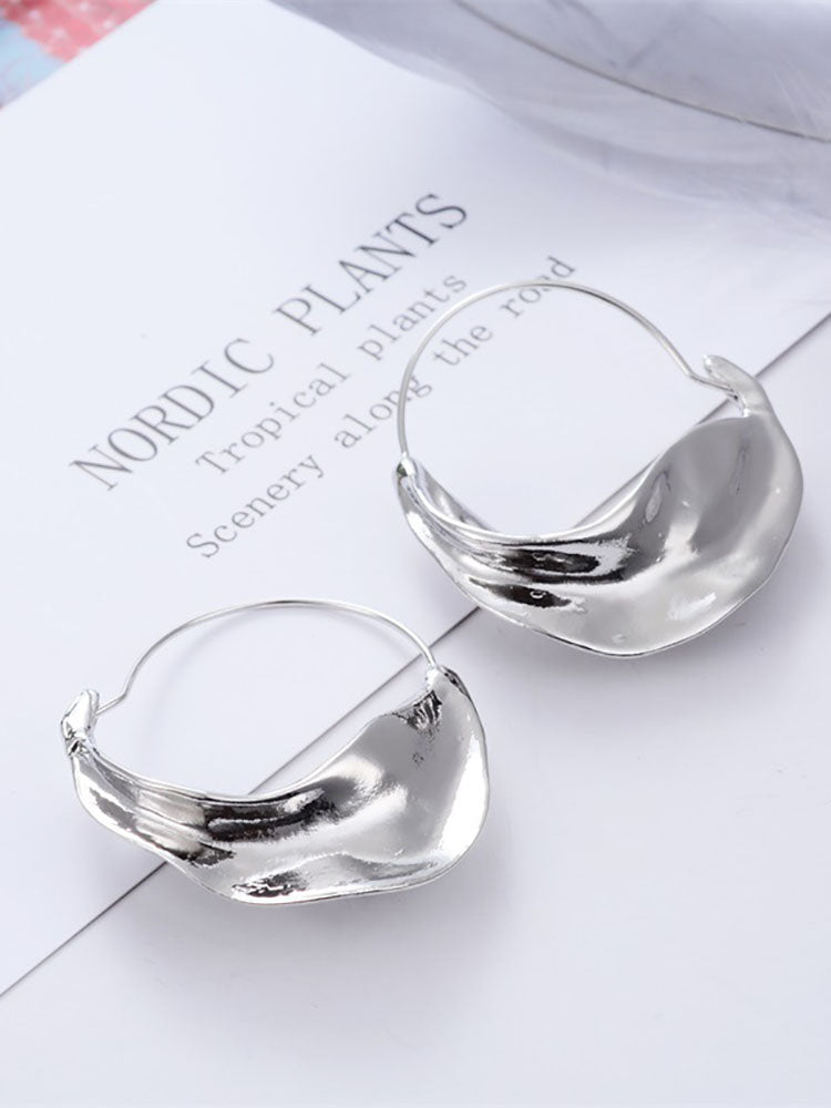 European Irregular Flower Basket Earrings