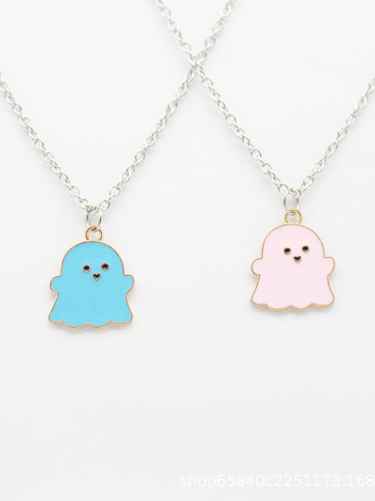 Halloween Funny Cartoon Ghost Necklace