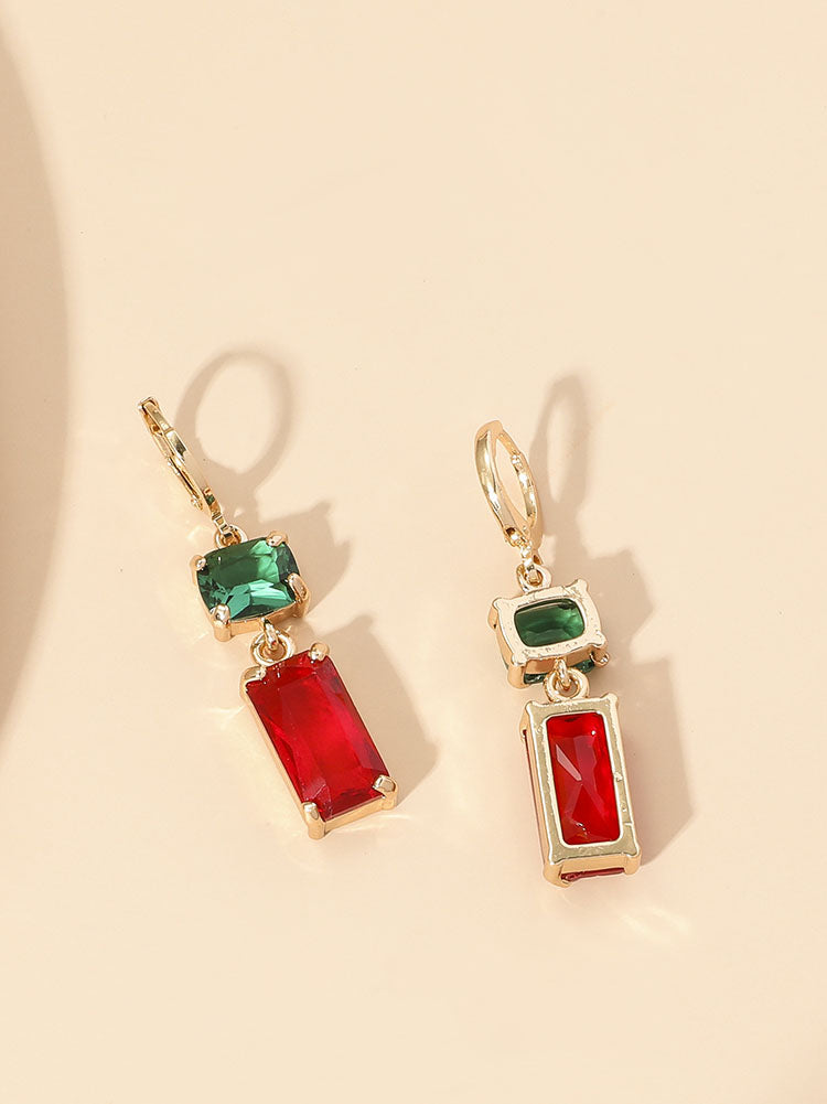 Christmas Imitation Crystal Earrings