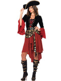 Costume de pirate à manches à volants pour Halloween