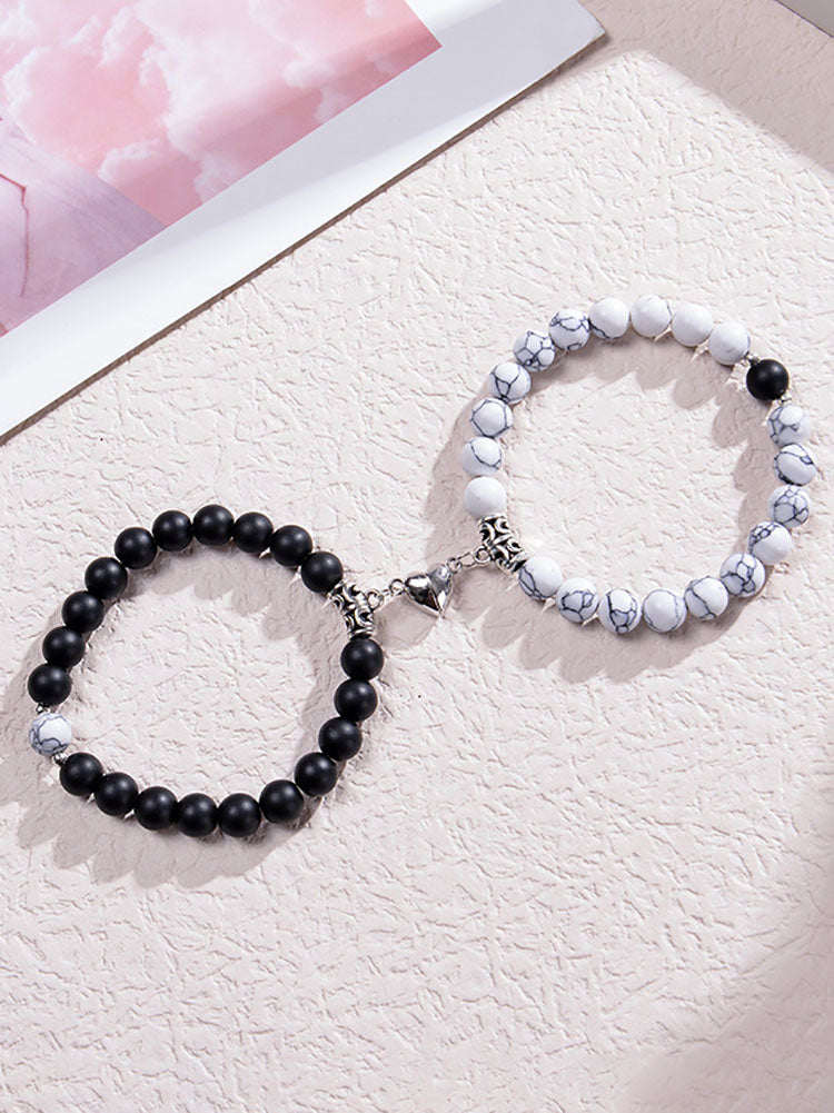 Two Piece Magnetic Attraction Couple Bracelets