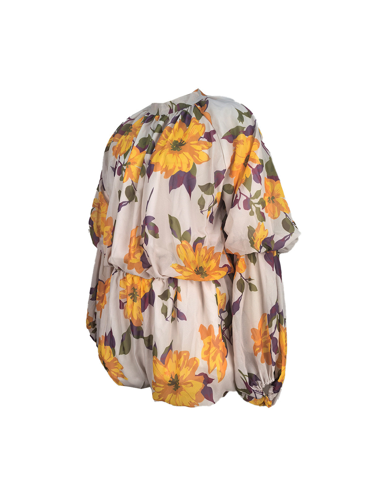 Floral Ruffle Sleeve Top Shorts Set