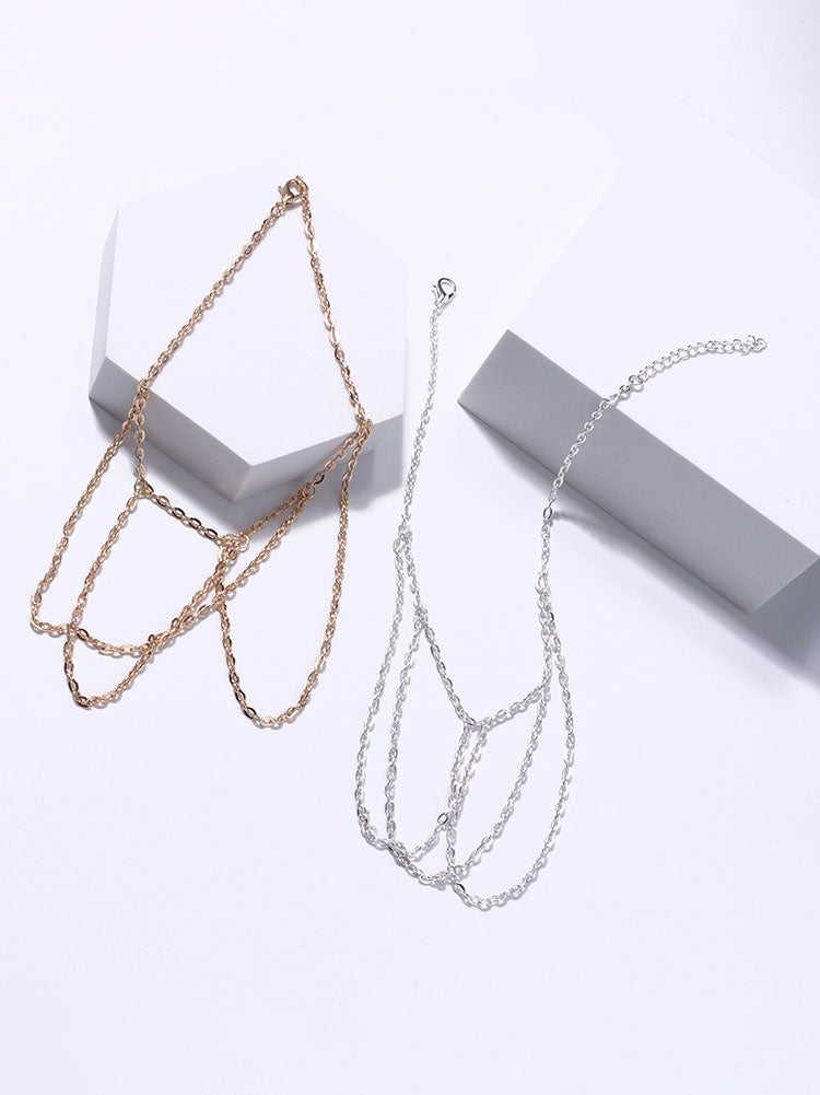 Minimalist Chain Tassle Armlet