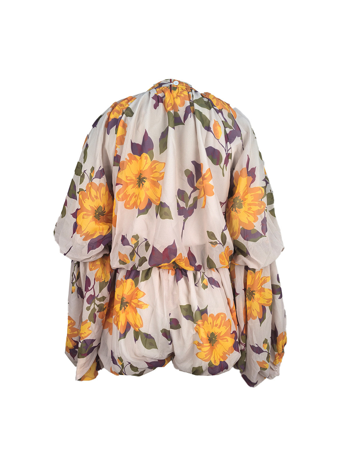 Floral Ruffle Sleeve Top Shorts Set