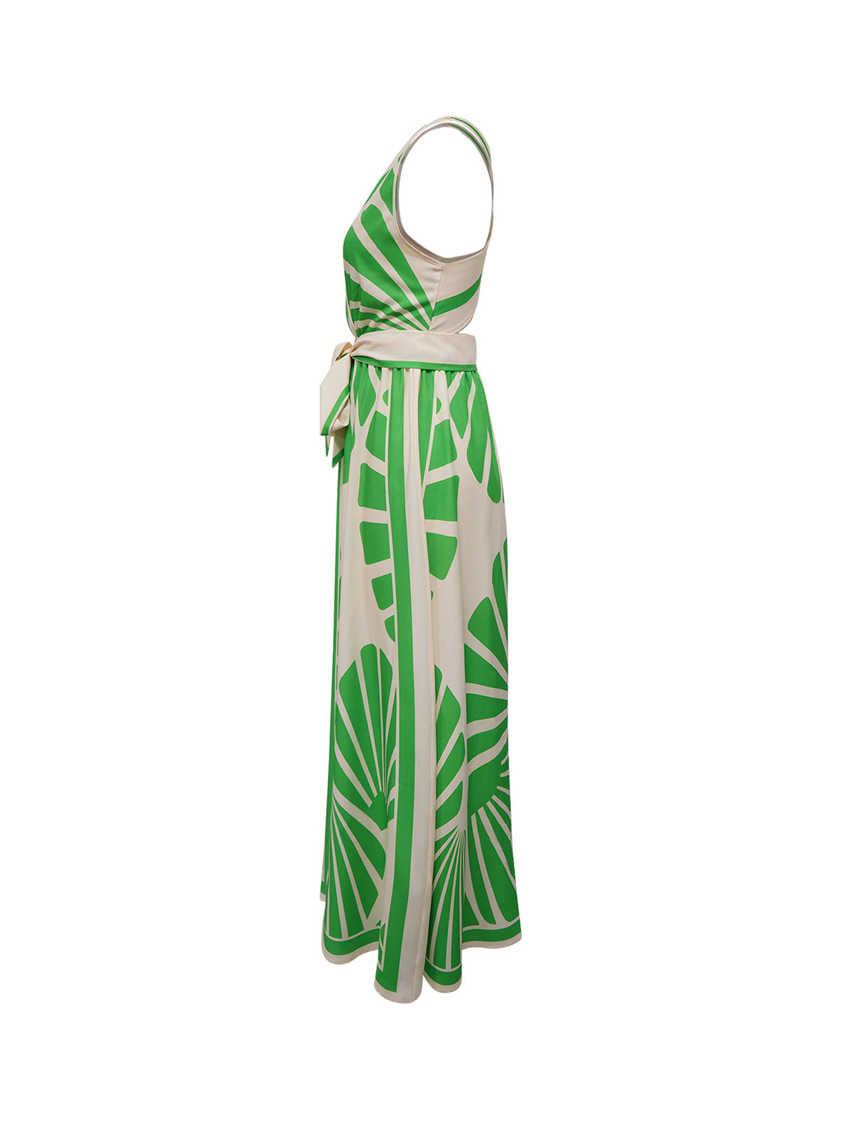 Boho Print Cross Back Maxi Dress