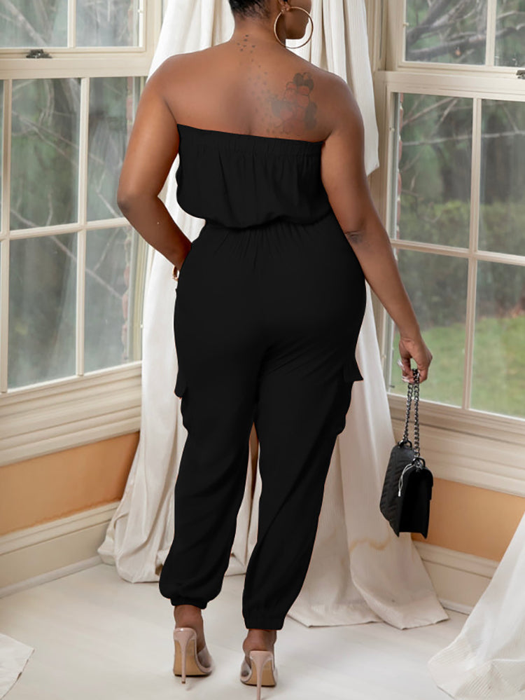 Sleeveless Belted Jumpsuit