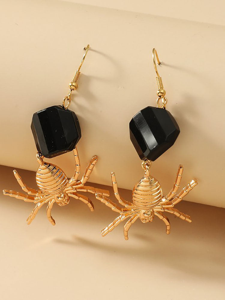 Halloween Spider Pendant Earrings