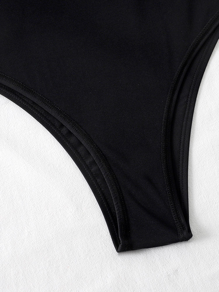 Sleeveless Cut Out One Piece Swimsuit